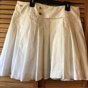 Lilly Pulitzer White Pleated Skirt/Skort